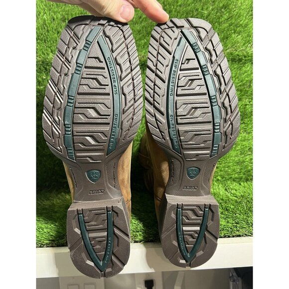 New Ariat® Sz 11D Mens Hybrid Rancher Distressed Brown Square Toe Boots 10023175 - Picture 6 of 8